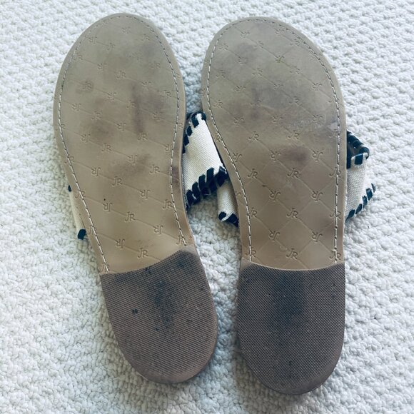 2/$30 Jack Rogers Lighhouse Tan Navy Sandals 11M - Picture 4 of 4
